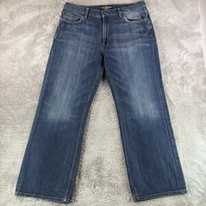 Lucky Brand 181 Jeans Men's 34x30 Blue Straight Leg Denim Relaxed Fit Casual Y2K